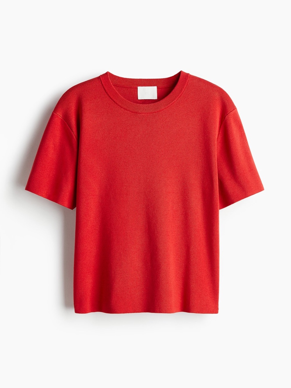 H&M Red Crewneck Short Sleeve Tee